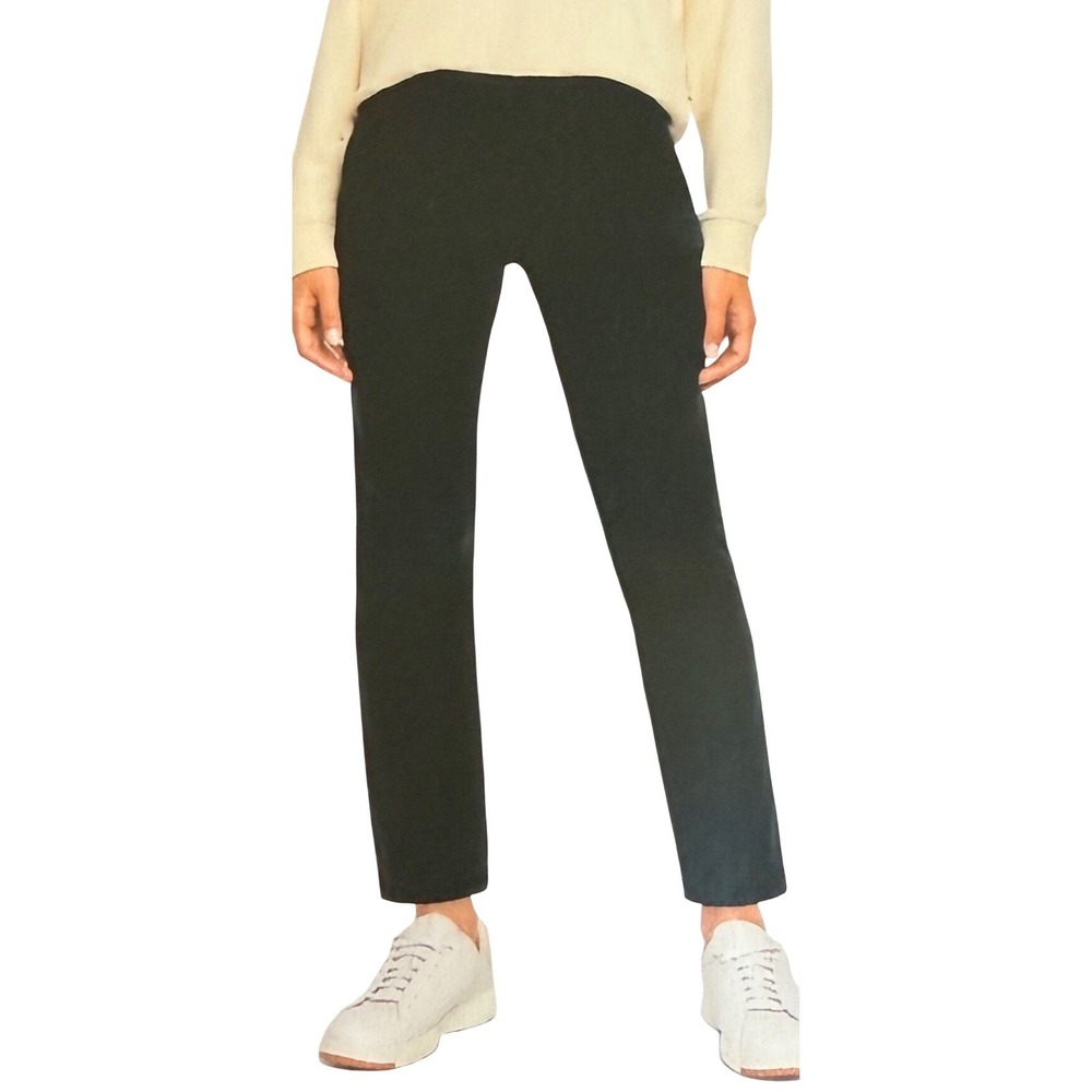 NEW Eddie Bauer Slim Ankle Pant‎ Size 6 Black UPF 50 Stretch DWR  Gorpcore